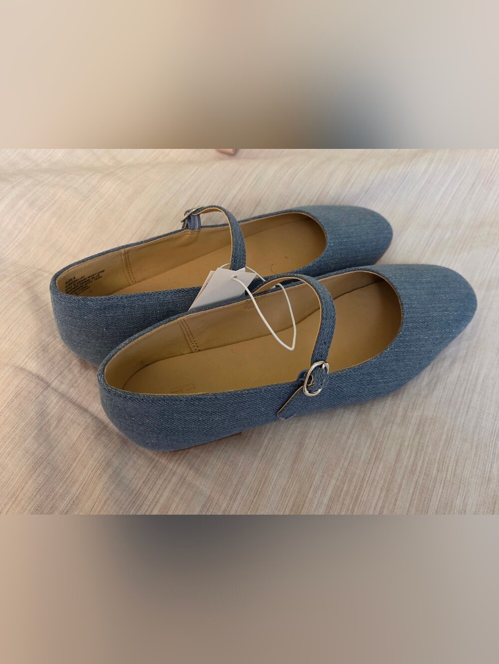 GAP Women's Denim Mary Jane Flats